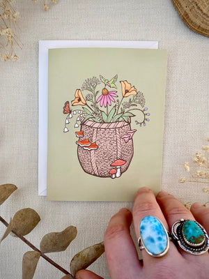 Forager's Basket Blank Card