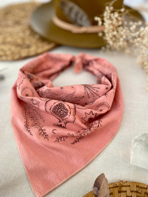 Bandana | Lady Herbs | Hand Dyed | Rose