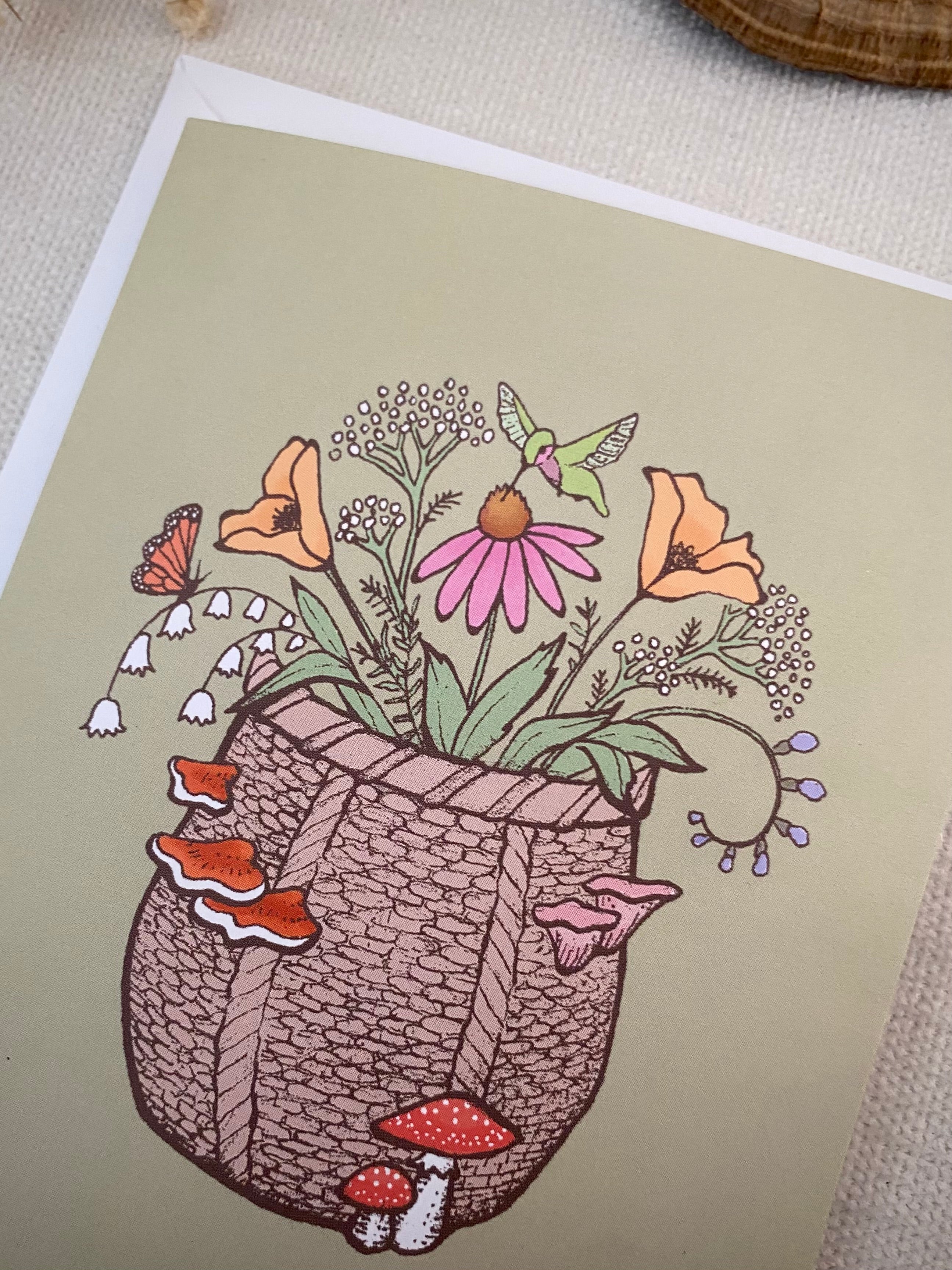 Forager's Basket Blank Card