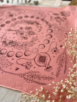 Bandana | Lady Herbs | Hand Dyed | Rose