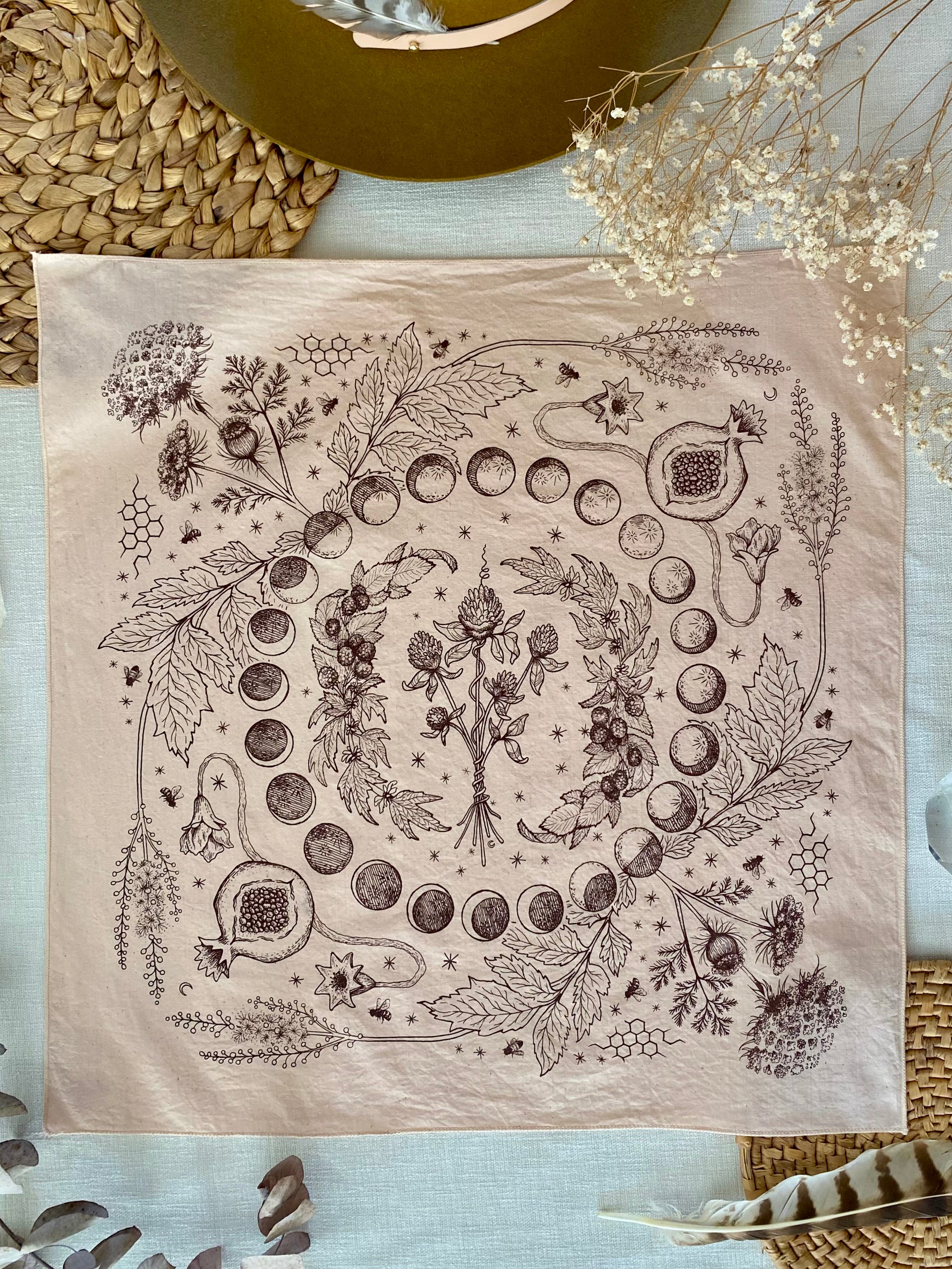 Bandana | Lady Herbs | Tea-Dyed