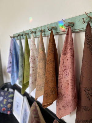 Bandana | Adaptogenic Herbs | Hand Dyed | Lavender