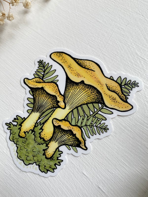 Chanterelle Mushroom Sticker