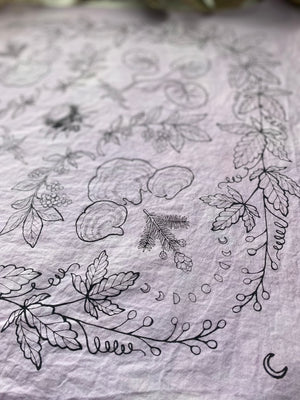 Bandana | Adaptogenic Herbs | Hand Dyed | Lavender